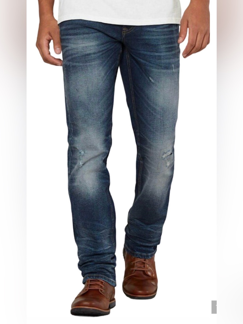 STONE REFINERY JEFFERSON WASH OTIS STRAIGHT STRETCH JEANS 31 31X32 SR203 BUCKLE